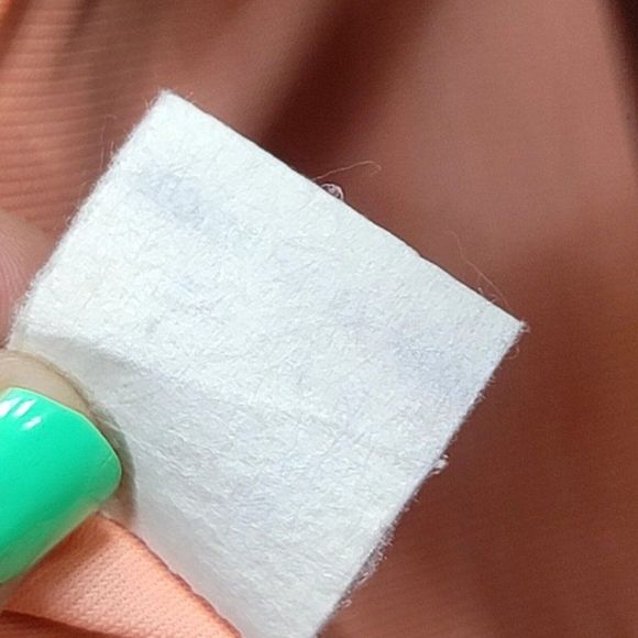 Vintage 70s Berkleigh Juniors Peach Ivory Lightweight Poly Robe Lounge Wear - Picture 11 of 12